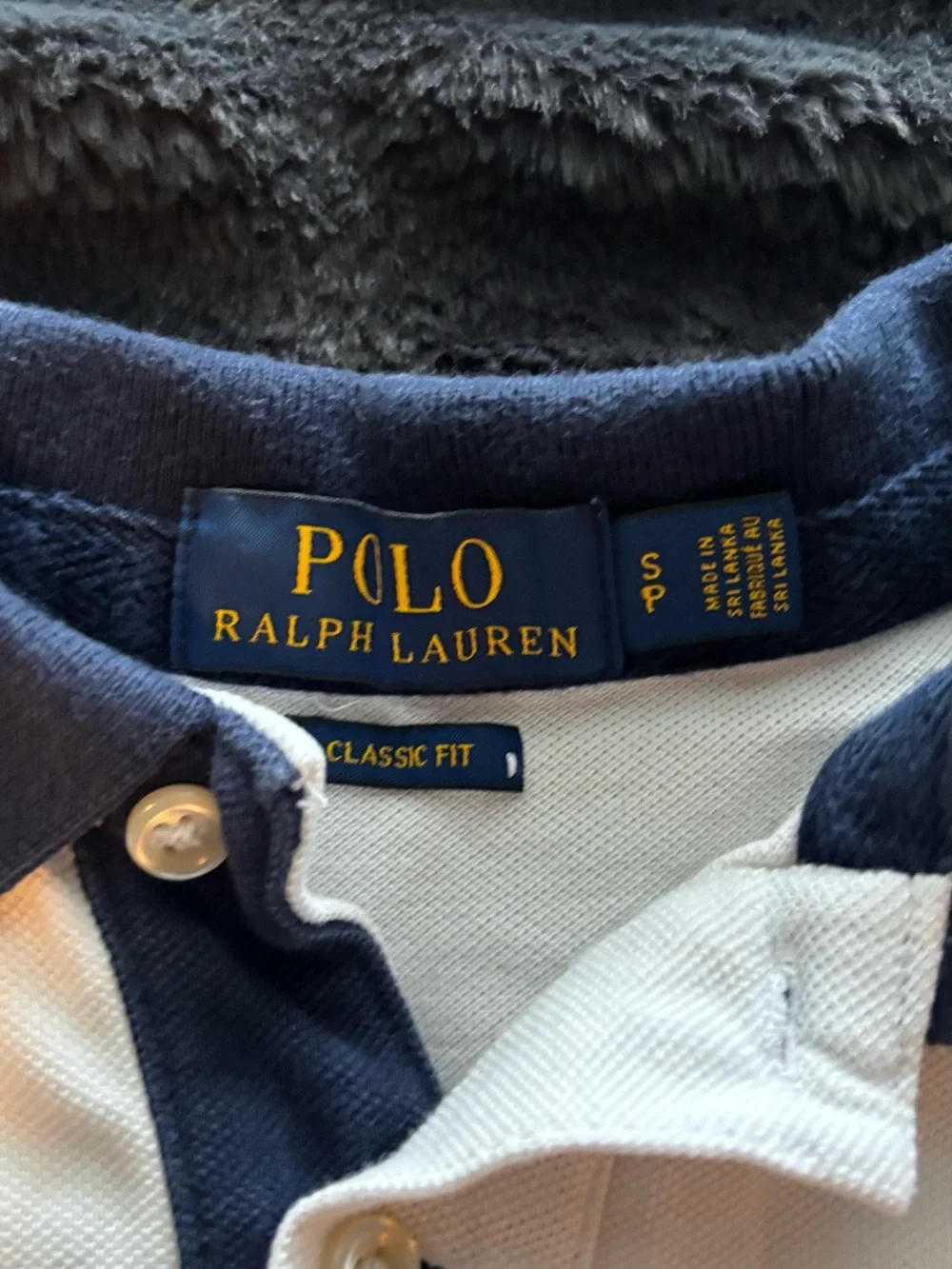 Polo by Ralph Lauren Men’s Colorblock Polo Shirt in Navy, White & Yellow